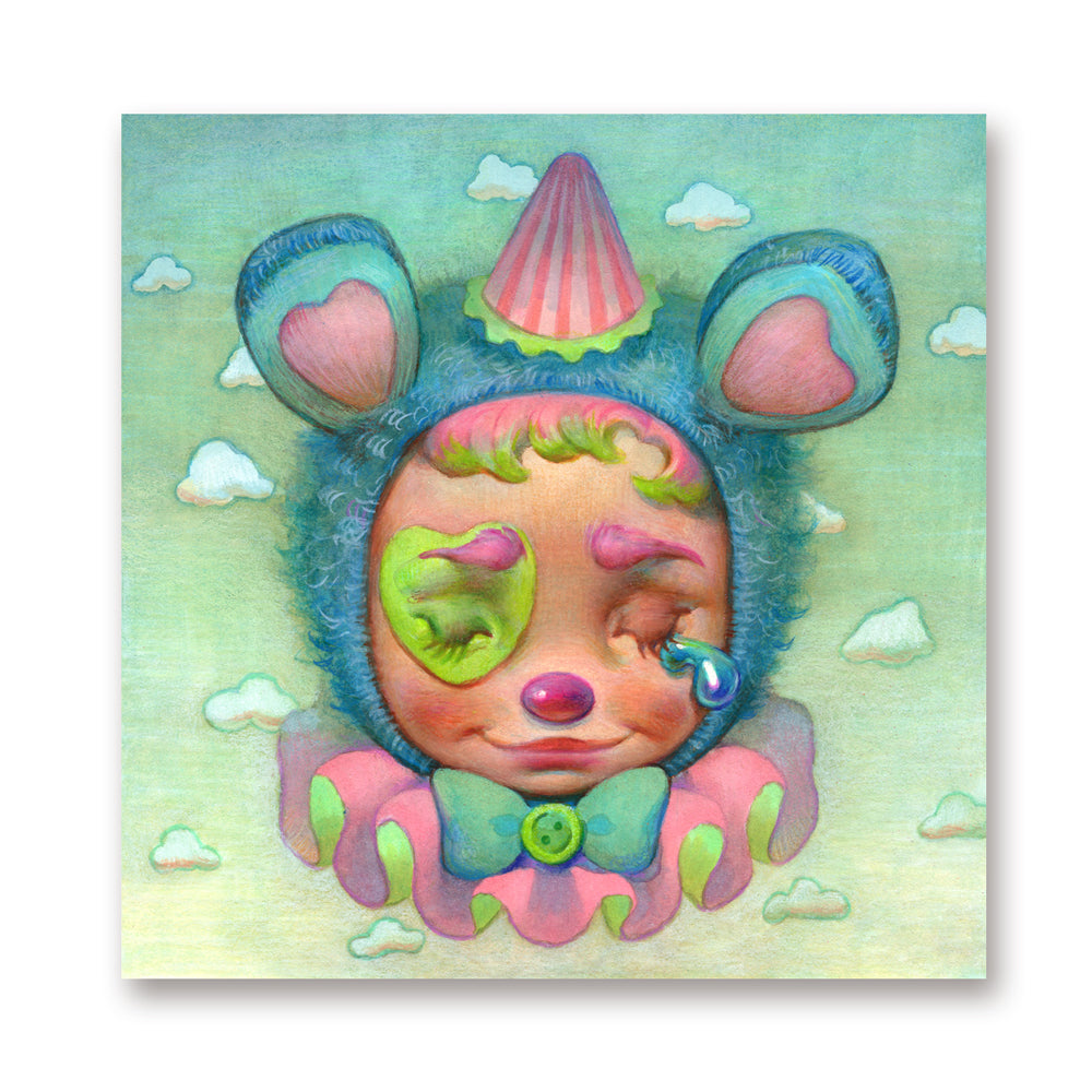 Blue Bear Print