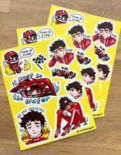 Load image into Gallery viewer, Charles Leclerc Vinyl Sticker Sheet
