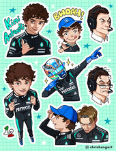 Load image into Gallery viewer, Kimi Antonelli Vinyl Sticker Sheet
