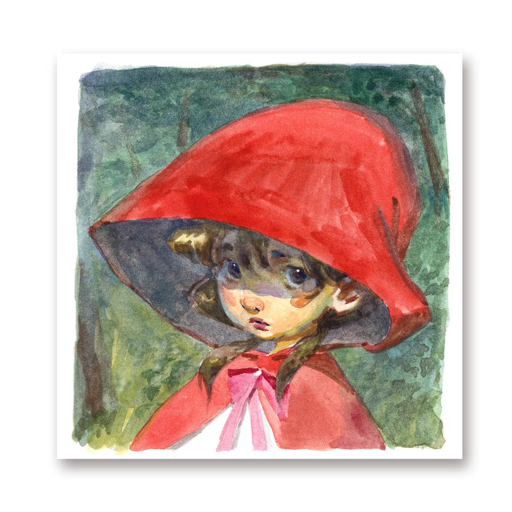 Little Red Portrait Print