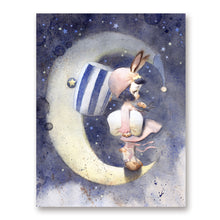 Load image into Gallery viewer, Moon Bunny Print

